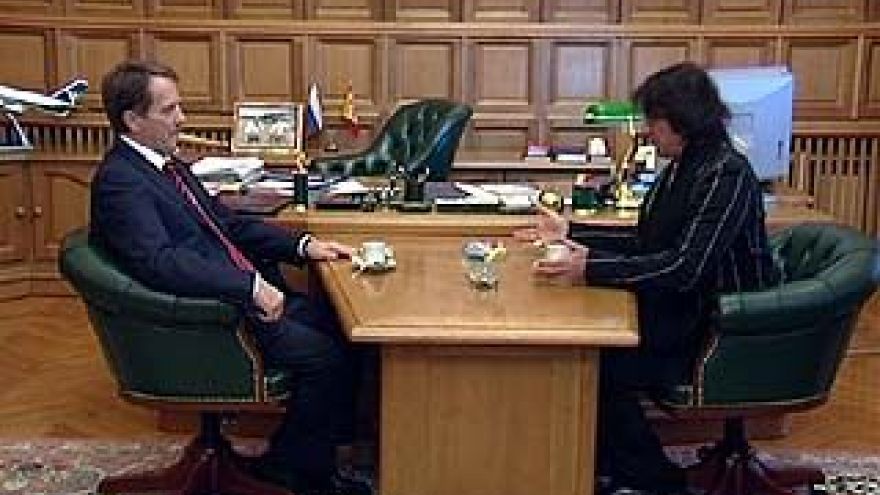 Алексей Гордеев встретился с известным музыкантом Юрием Башметом