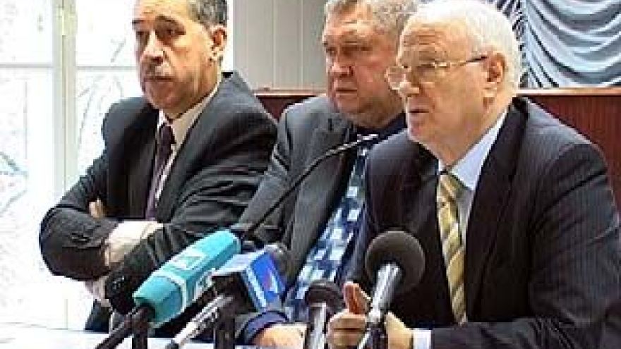 В Институте физкультуры прошла пресс-конференция Евгения Гомельского