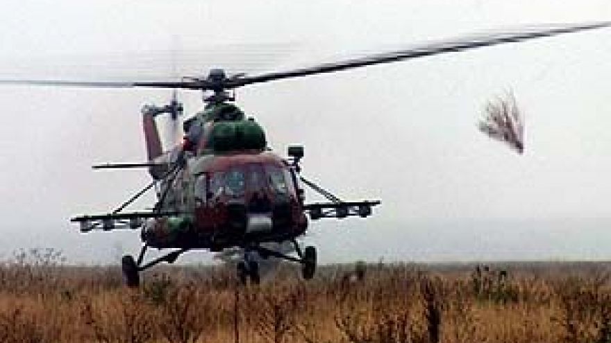 Сотрудники внутренних войск провели учения с применением авиации