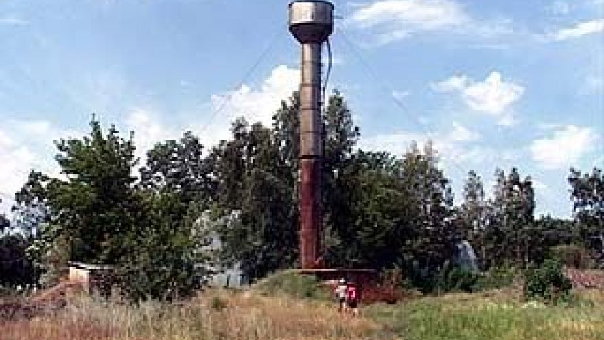 В Зареченском сгорел насос на водонапорной башне