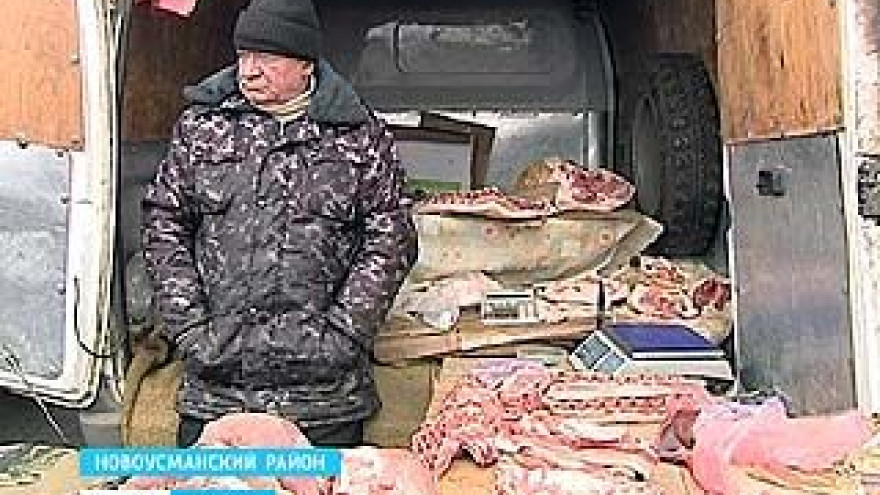 Импровизированные мясные прилавки в Воронеже стали ещё мобильнее