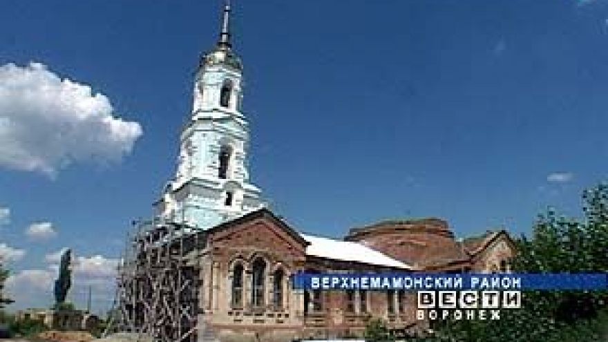В селе Нижний Мамон восстанавливают храм Архангела Михаила