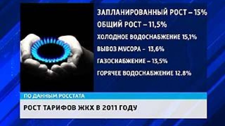 Услуги ЖКХ в целом по России с начала года подорожали на 11,5%