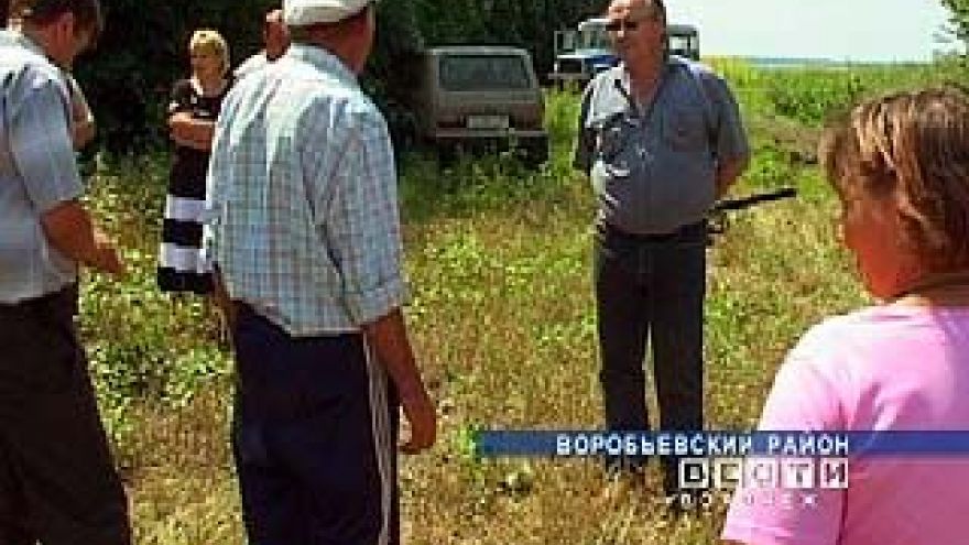 На воробьевских полях крестьяне выставляют охрану