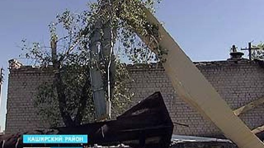 В селе Каменоверховка Каширского района из-за урагана пострадала котельная