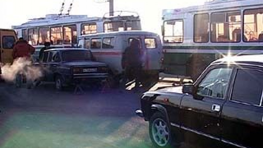 Большая авария на Чернавском мосту парализовала движение транспорта