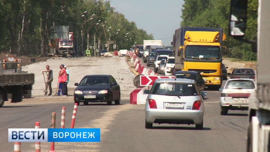 В Воронеже вновь изменится движение у строящейся развязки на 9 Января