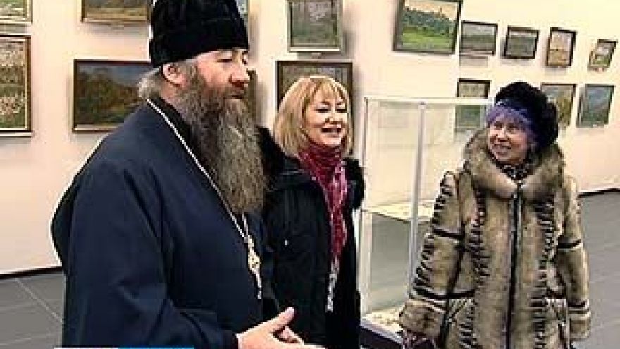 В зале на улице Кирова открылась выставка полотен протоиерея Василия Попова