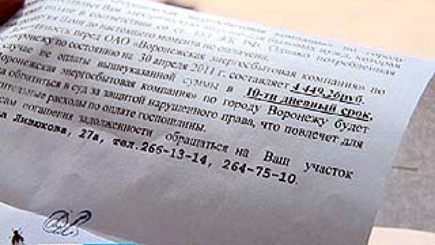 Сотни воронежцев получили повестки в суд в качестве ответчиков