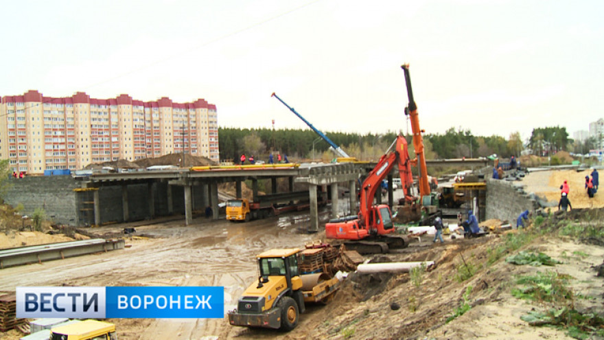 В Воронеже на месяц перекроют участок улицы 9 Января у строящейся развязки