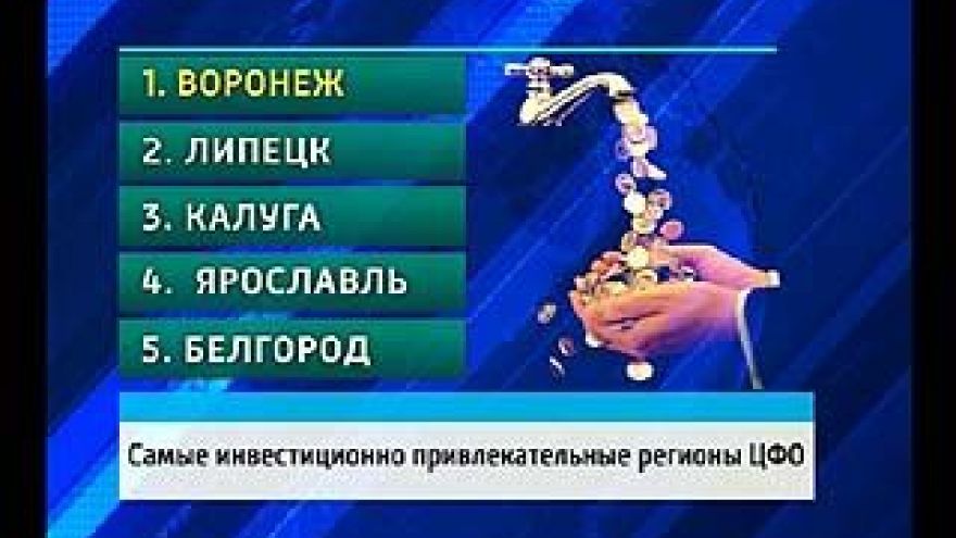 Воронеж возглавил рейтинг инвестиционной привлекательности, среди городов ЦФО