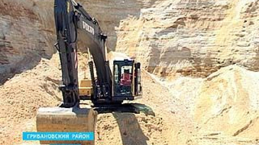 В Грибановском районе незаконно разрабатывался песчаный карьер