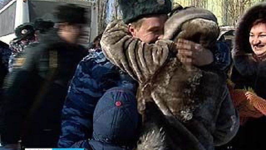 Воронежские милиционеры вернулись из командировки в Чеченскую республику