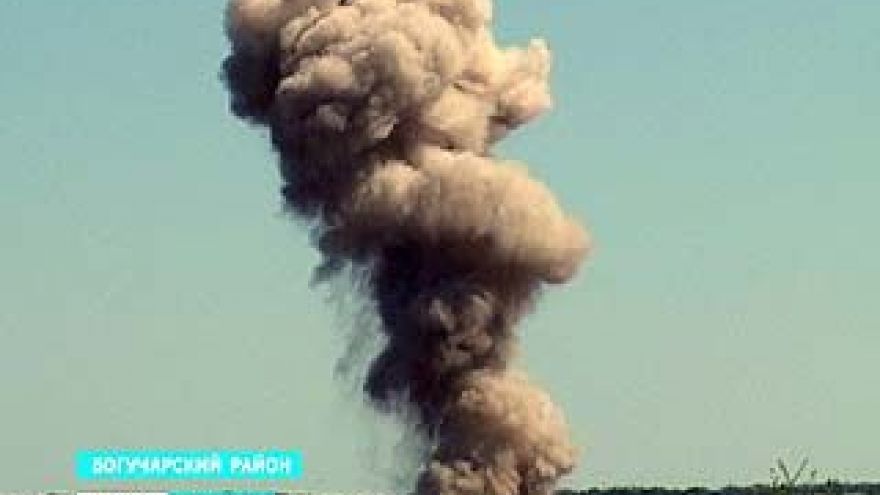 В Богучарском районе уничтожили большую партию боеприпасов времен ВОВ