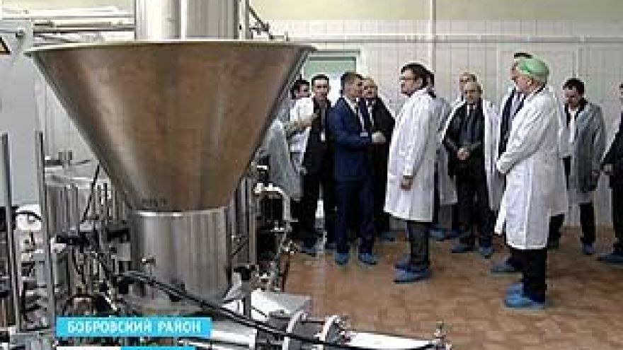 Частный молочный завод открылся в селе Юдановка Бобровского района