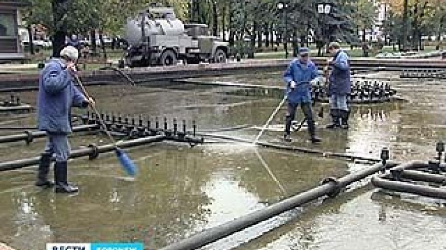 Воронежские фонтаны подготовили к зиме