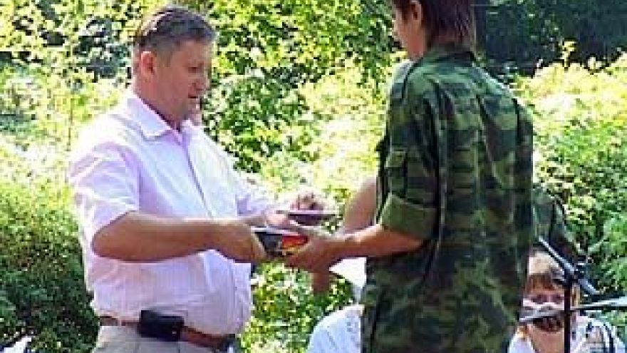 Финишировал военно-патриотический сбор в лагере "Костер"