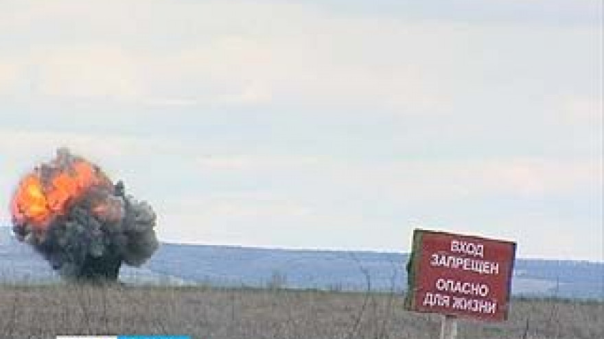 На полигоне Погоново приостановлен подрыв просроченных боеприпасов