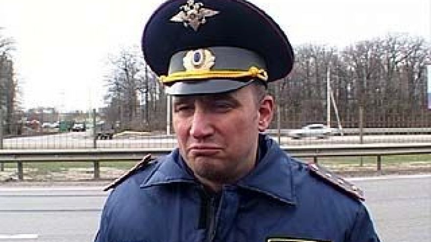 На Московском проспекте дежурил необычный гаишник