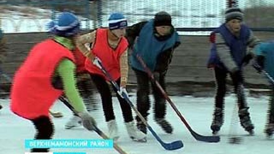 В селе Лозовое состоялся необычный хоккейный матч