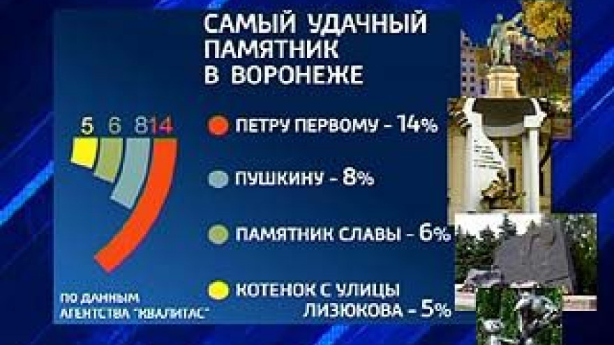 Воронежцы выбрали самые удачные с художественной точки зрения памятники
