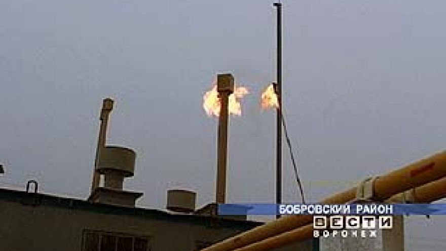 В поселке Новый зажегся газовый факел