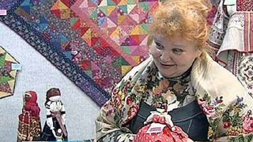 На выставке "Ситцевая мозайка" все экспонаты сделаны вручную