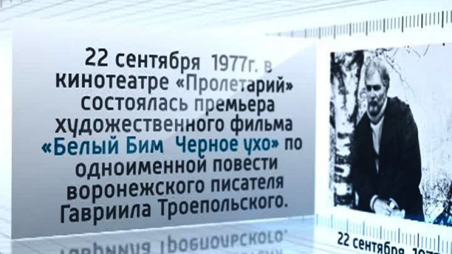 Календарь событий: 22 сентября 1977 года в Воронеже состоялась премьера фильма «Белый Бим Чёрное ухо»