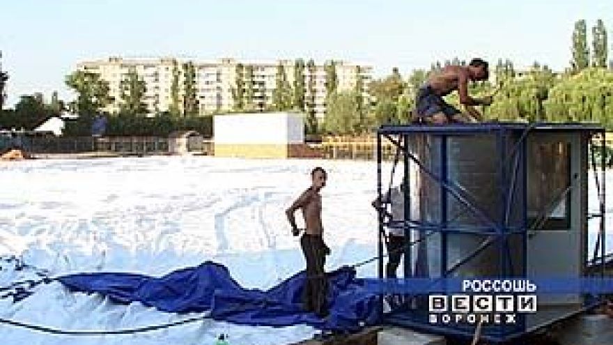 В Россоши за 1,5 часа появился новый спортзал