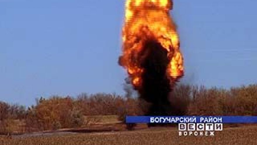 Крупную партию боеприпасов подорвали в Богучарском районе