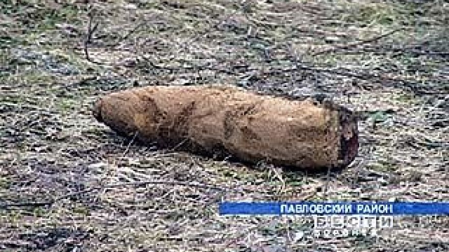 Артиллерийский снаряд обнаружен в Таловском районе