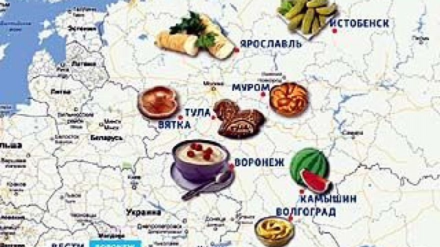 Воронеж появится на новой карте страны - вкусной!