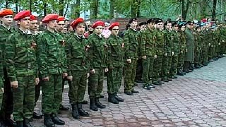 Прошло торжественное построение военно-патриотических клубов Воронежа