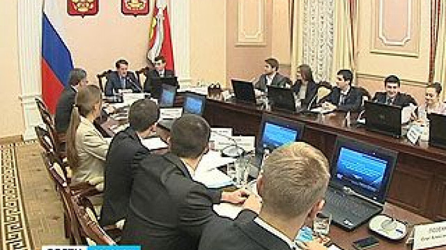 Члены молодёжного правительства представили главе региона социальные проекты