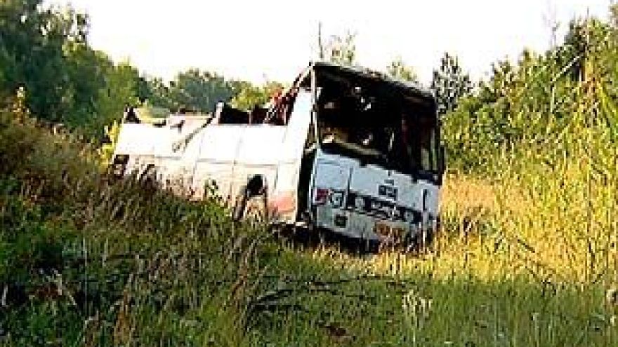 В Рамонском районе перевернулся рейсовый автобус