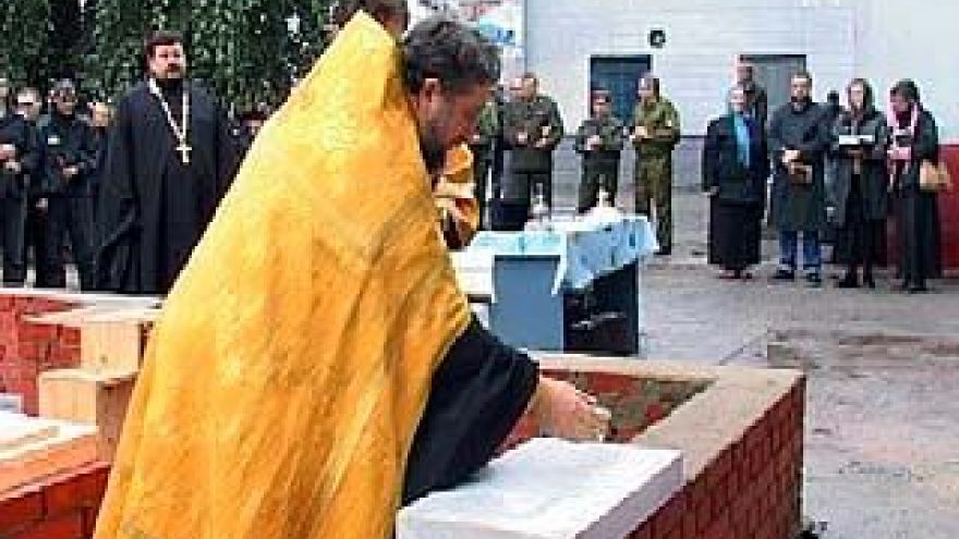 В Исправительной колонии ╧2 строится церковь