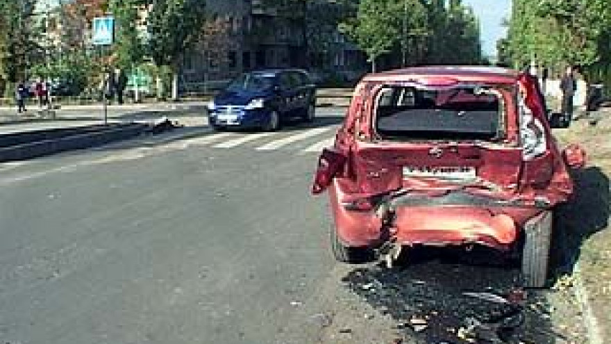 В Воронеже произошла крупная авария прямо у школьных ворот