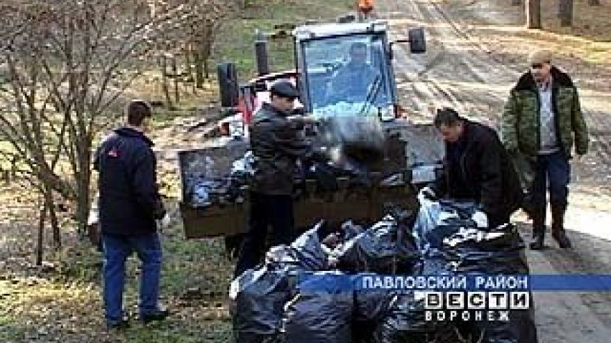 Сотрудники предприятия "Павловскгранит" вышли на субботник