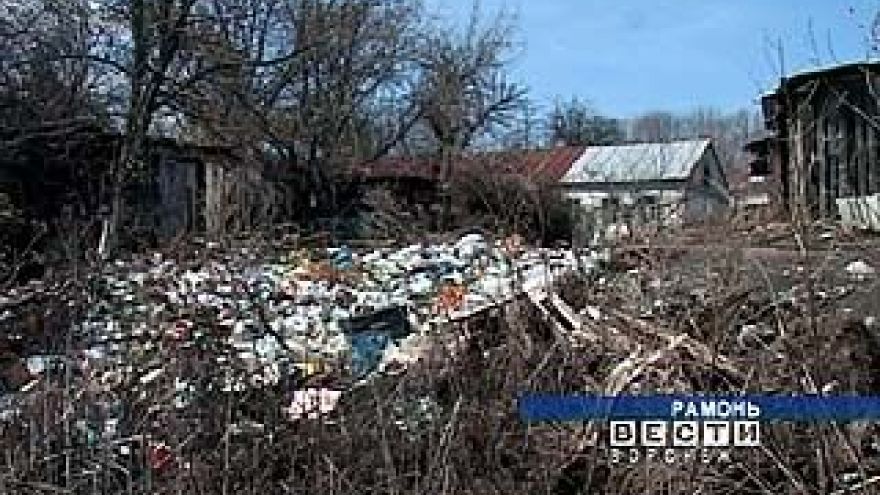 Рамонь буквально утопает в мусоре