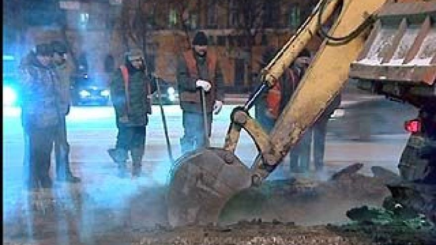 Авария на водоводе в районе площади Застава ликвидирована