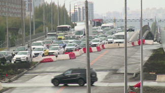На Остужевской развязке в Воронеже запустили движение по временной схеме