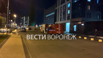 Пожарные машины съехались к воронежскому ЖК «Современник»