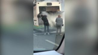 Воронежский перевозчик пообещал отблагодарить водителя, который помог потушить автобус