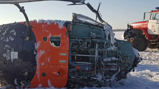 О падении вертолёта под Воронежем спасателям сообщили рыбаки