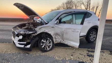 Три человека пострадали в ДТП с Ford и Hyundai на воронежской трассе 
