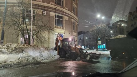 Улицу в центре Воронежа перекроют на ночь для уборки снега