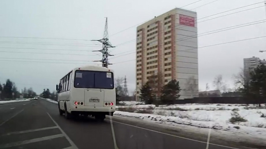 В Воронеже водителя пассажирского автобуса оштрафовали за грубое нарушение ПДД