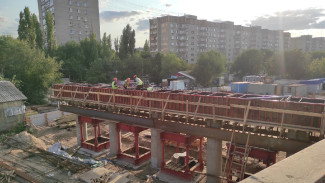 Воронежцы показали строящийся в рамках реконструкции Остужевской развязки мост