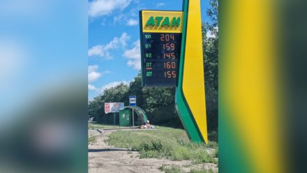 Стоимость топлива на АЗС под Воронежем перевалила за 200 рублей