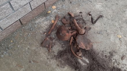 В Воронеже при прокладке водопровода нашли человеческие останки и неразорвавшийся снаряд